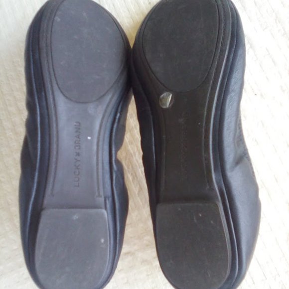Lucky Brand ECHO Women's Ballet Flats Leather Black size 11 EUC - Picture 6 of 9